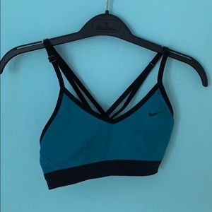 Teal Nike Indy sports bra